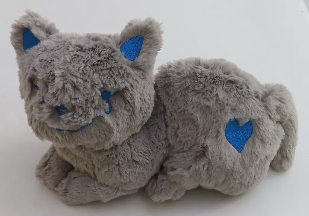 中古】ぬいぐるみ リイシューねこちゃん(BEIGE AND BLUE
