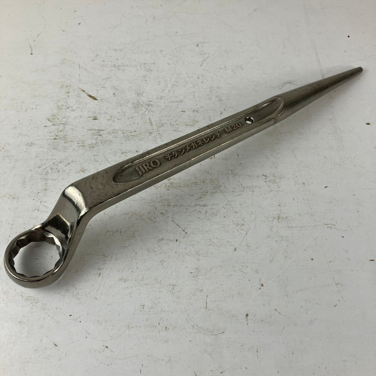 ЗЗJIRO 32mm チタン 片口メガネレンチ M20 シルバー