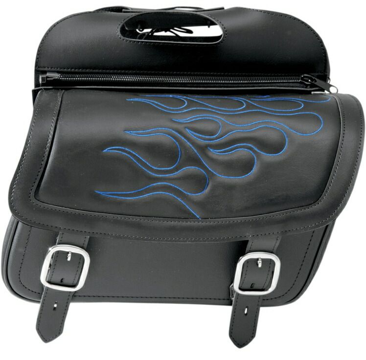 HIGHWAYMAN タトゥーサドルバッグ ラージ：ブルー