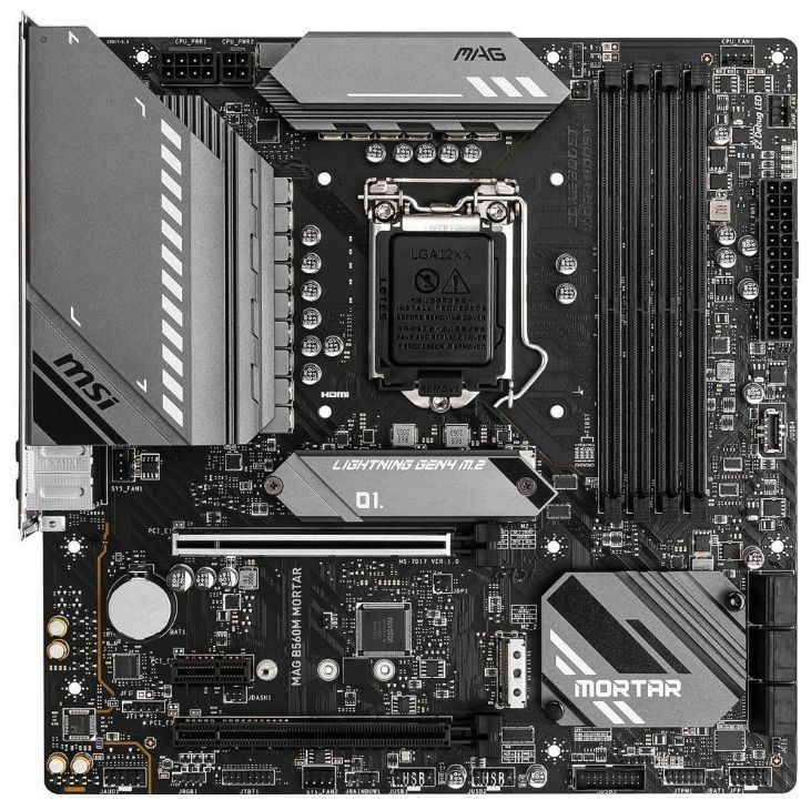 MSI MAG B560M MORTAR LGA 1200 Intel B560 SATA 6Gb|s Micro ATX Intel Motherboard