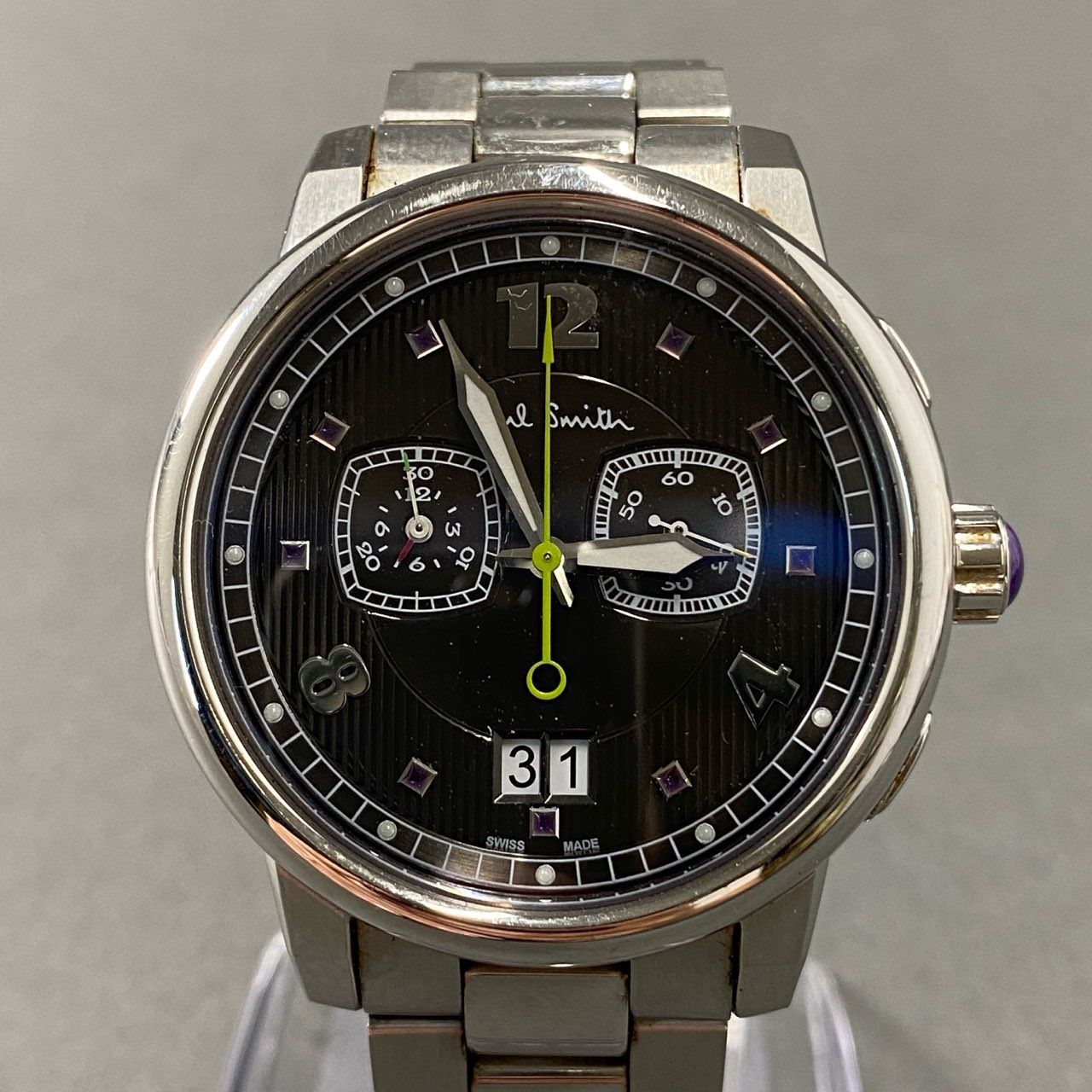 326 Paul Smith ポールスミス時計 ディスクアイズ フクロウ メンズ