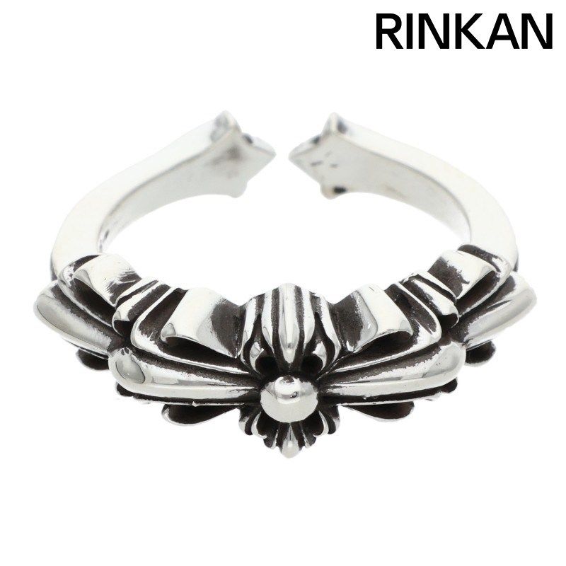 クロムハーツ BABY CLSC ベイビークラシックダブルフローラル シルバーリング メンズ 7.5号