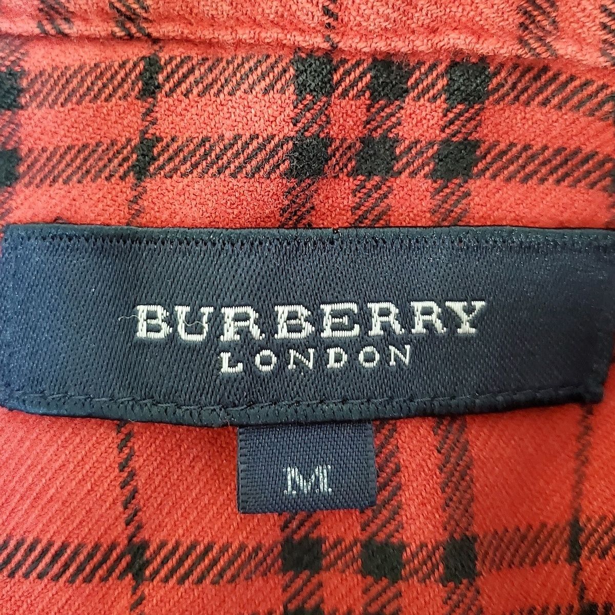 Burberry LONDON(バーバリーロンドン) メンズセットアップ メンズ - レッド×黒 チェック柄/ウエストゴム/パジャマ 綿