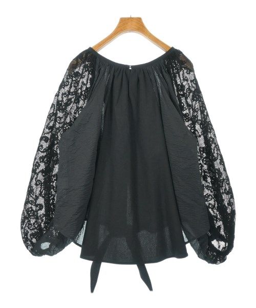 YOSHIYO ブラウス レディース ヨシヨ 中古　古着 YOSHIYO ヨシヨ ブラウス 4(XL位) 紺 【古着】【中古】の通販 by