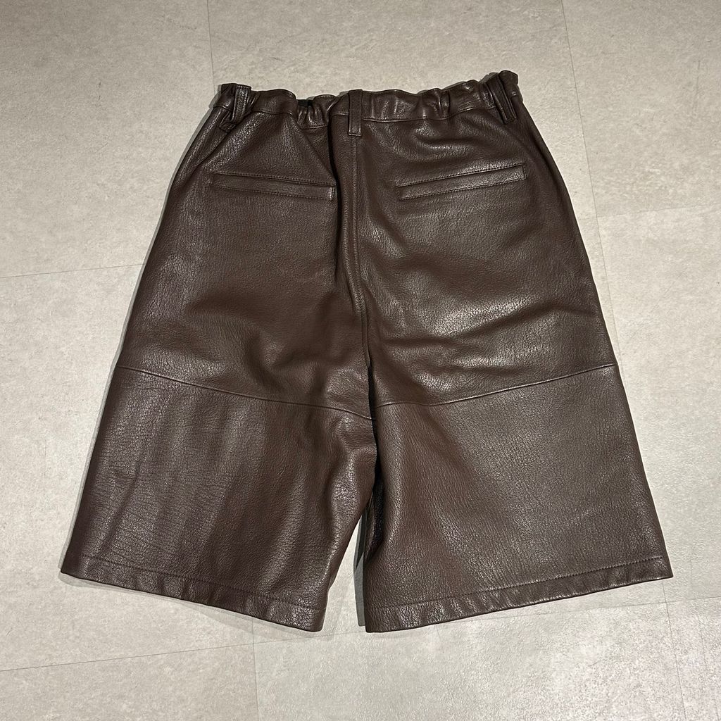 CCU ゴートレザー ショートパンツ WORK SHORTS