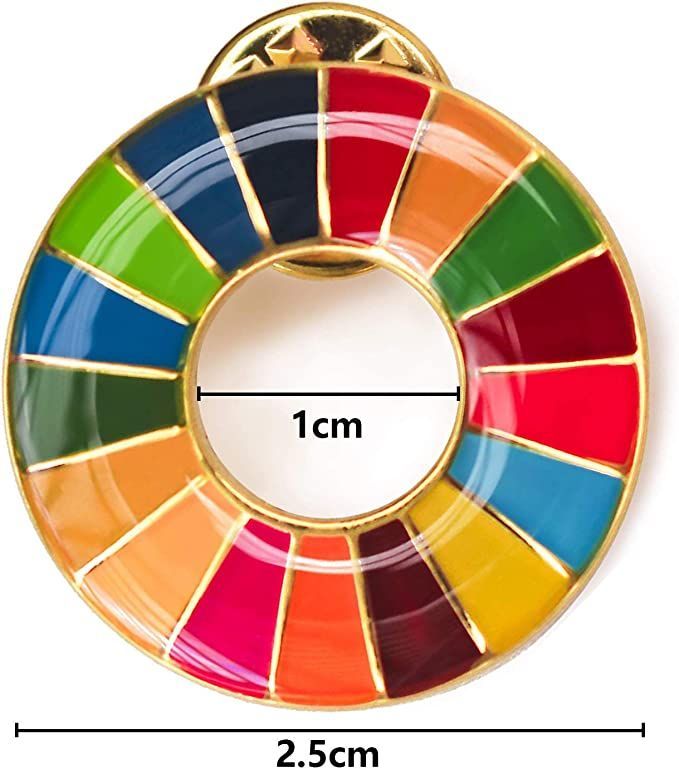 国連本部公式最新仕様】 1個セット SDGs バッジ ギフトボックス