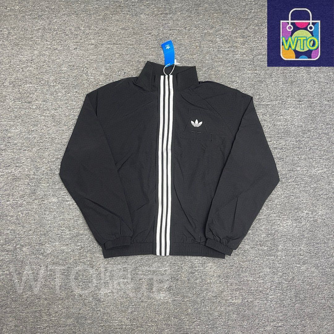 【もとこ】adidasヴィンテージ　パッチワークジャケット ブラック もとこ様専用】adidasヴィンテージ パッチワークジャケット