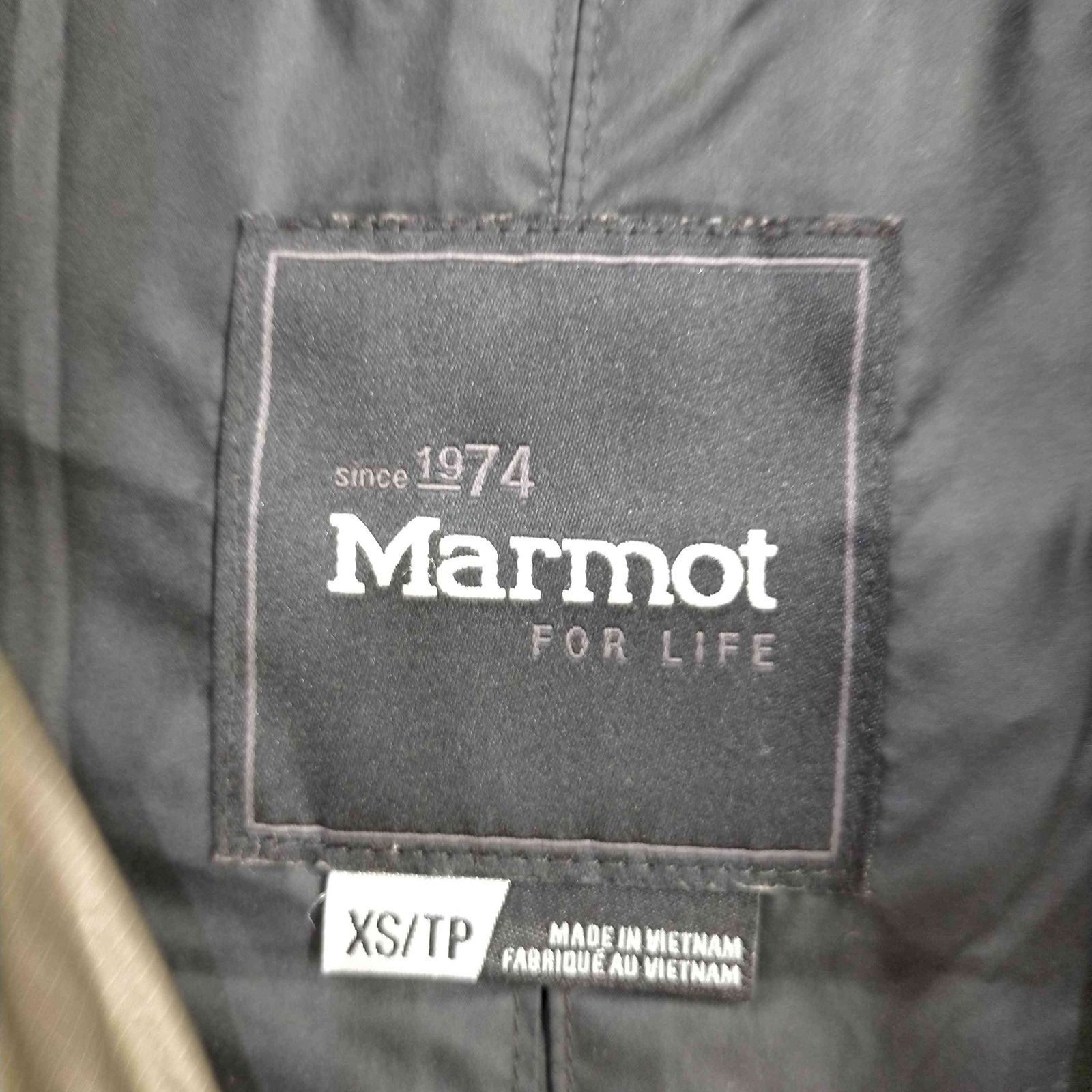 マーモット MARMOT ダウンジャケット フード エコファー フェイクファー ナイロン 2way レディース JPN：XS 