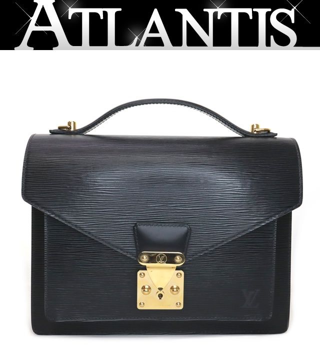 広尾店】ルイヴィトン モンソー ハンドバッグ エピ M52122 G金具 【16282】