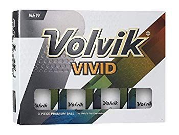 Volvik Vivid マット仕上げ ゴルフボール 1ダース Dozen ホワイト z2zed1b