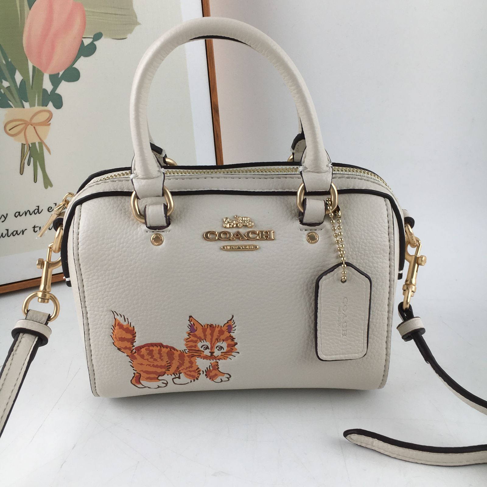 新品 COACH コーチ バッグ アウトレット ダンシング キトゥン プリント - メルカリ