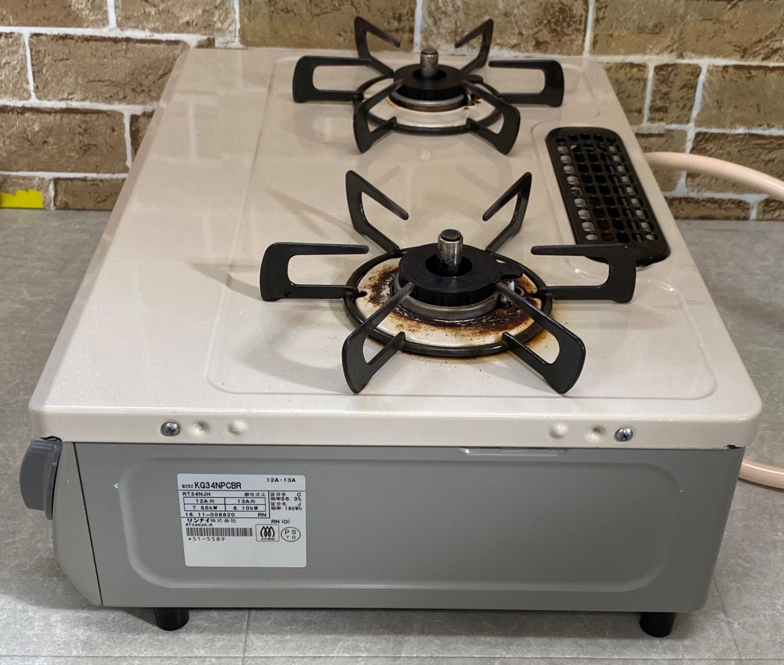 リンナイ　LPガス　20年製 ガスコンロ プロパン(LPガス) Rinnai 2020年