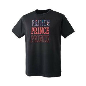 【新品】【Mサイズのみ】prince（プリンス）メンズ ユニセックス ゲームシャツ Ｔシャツ 吸水速乾・UPF50＋ （ライトスムース 素材） ブラック、サイズM　 MS5007-165-M Tシャツ
