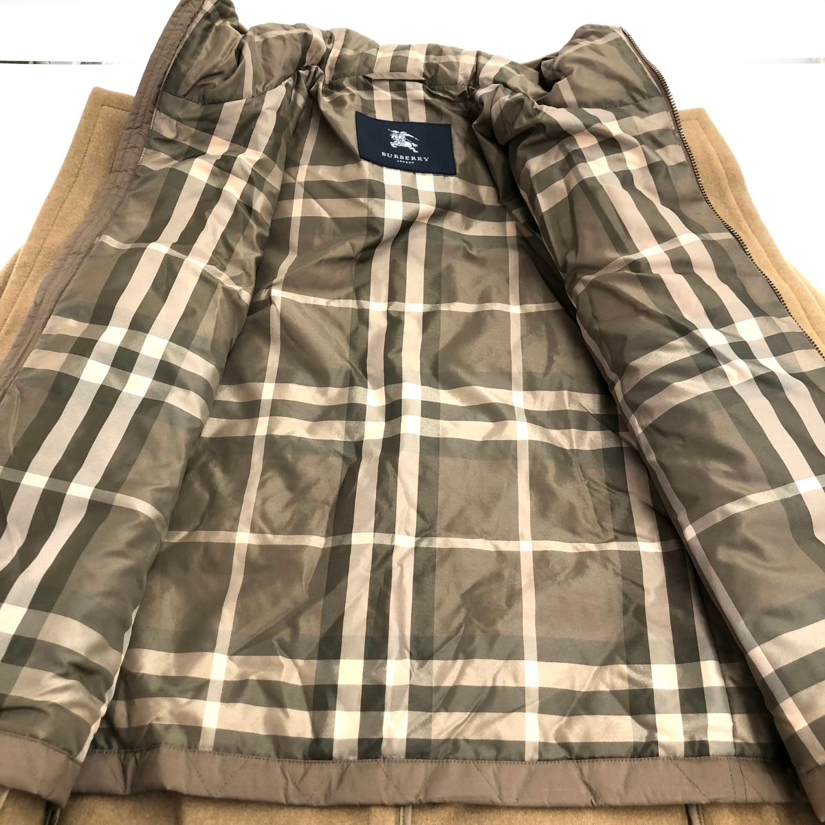 良好 BURBERRY LONDON バーバリーロンドン フーデッドダッフル コート