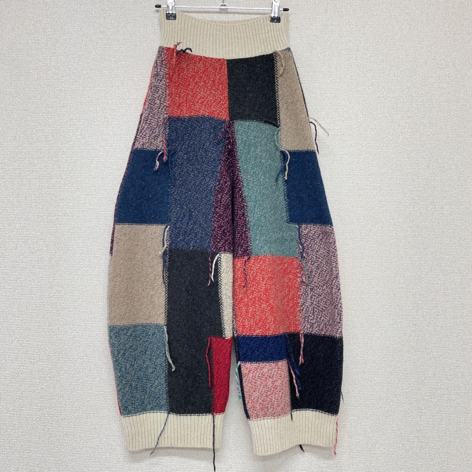 STELLA McCARTNEY ステラマッカートニー ニットパンツ バルーン サルエル ウール パッチワーク 36