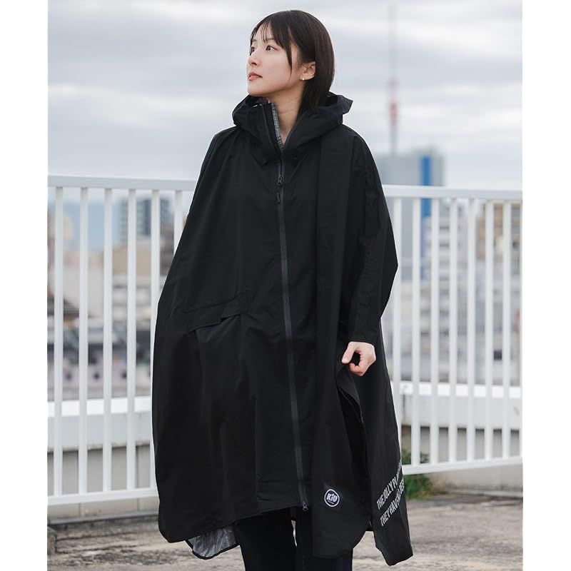 ベビー・キッズ [KIU] ポンチョ Kiu RAIN Poncho-Daily ブラック FREE