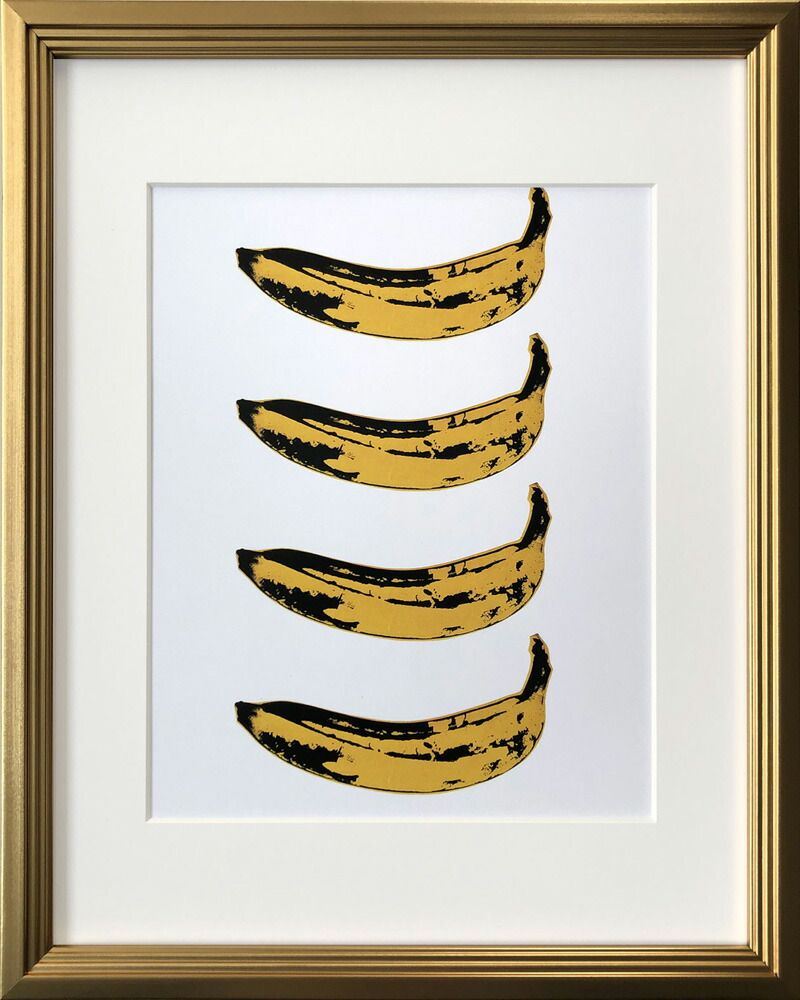 絵画 アンディ・ウォーホル Banana 1966 x4 インテリア バナナ