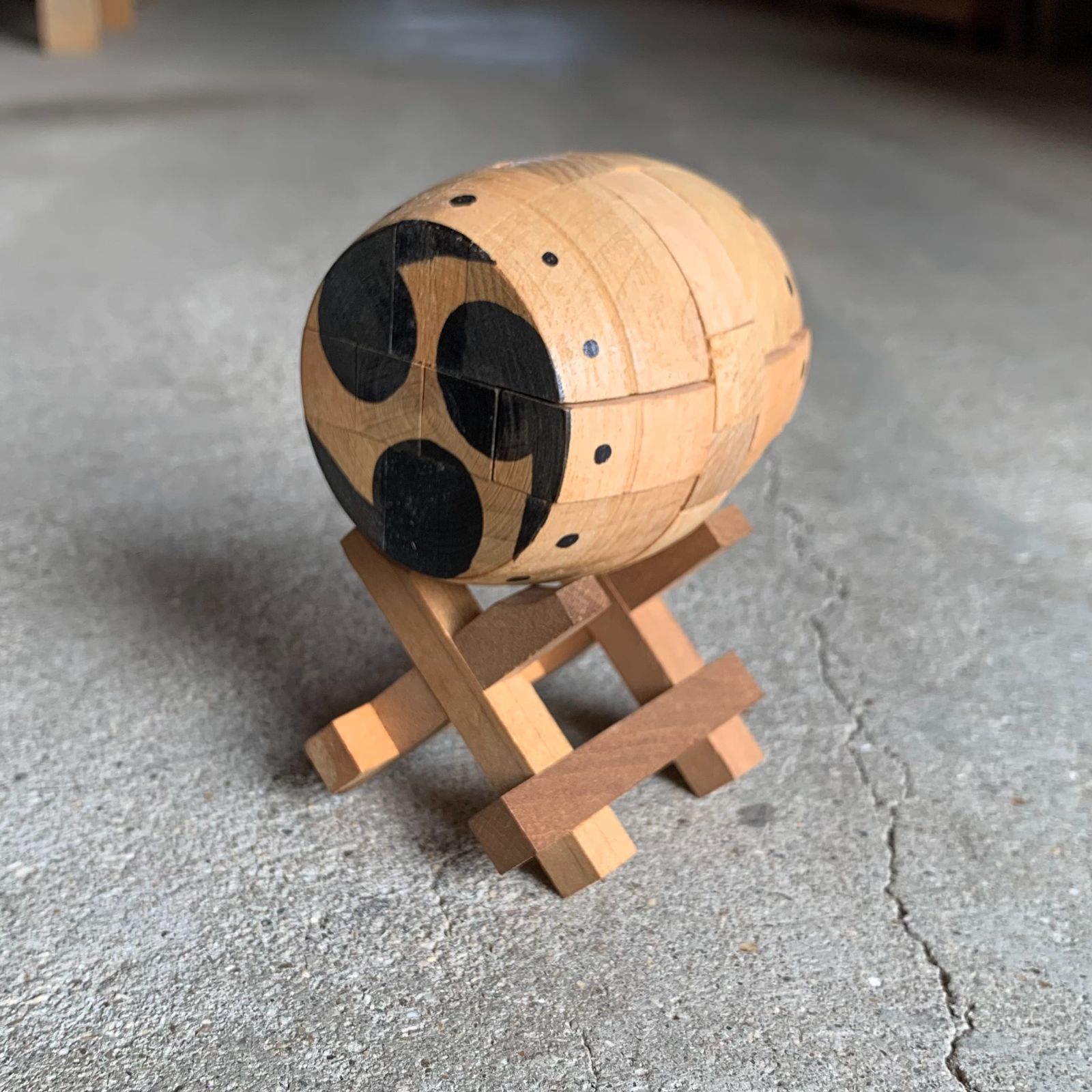 山中組木工房 柳宗理デザイン 釘を使用しない木組みパズル A 箱付き