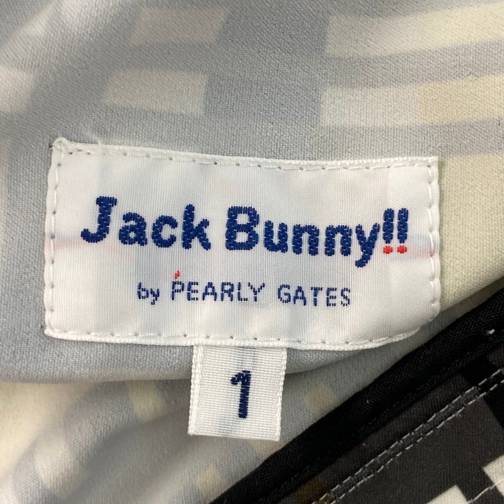 サイズ：1 JACK BUNNY ジャックバニー  ジップパーカー チェック ブラック系 [240101435670] ゴルフウェア レディース ストスト サイズ：1 JACK BUNNY ジャックバニー ジップパーカー チェック