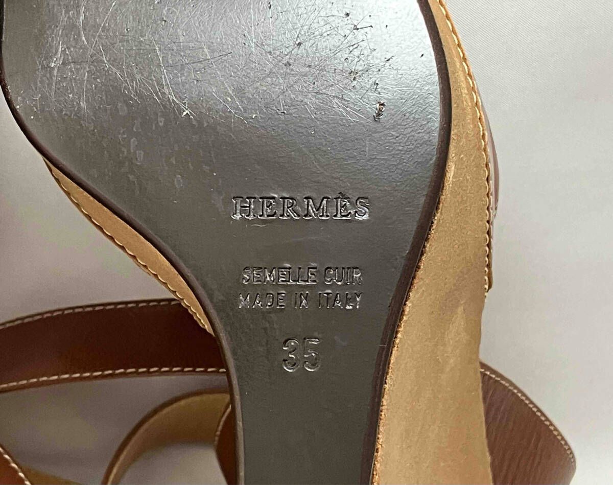 HERMES ウェッジソールサンダル 約22.5cm 箱付き - メルカリ