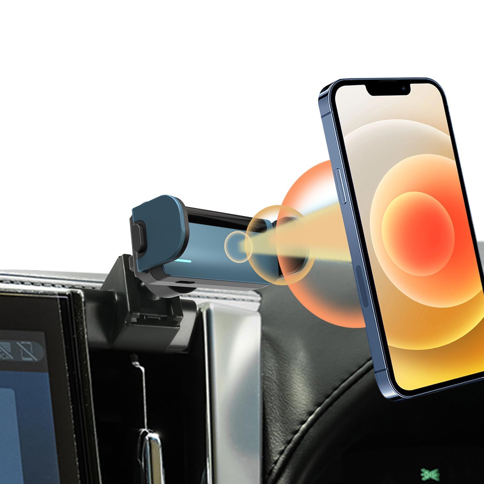 安定 360度回転 電動型 携帯電話マウント カーマウント 車載ホルダー 片手操作 スマホスタンド アクセサリー Vellfire Toyota アルファード専用 Toyota Alphard 10.5インチJBLナビに対応 純正OP SGS品質認