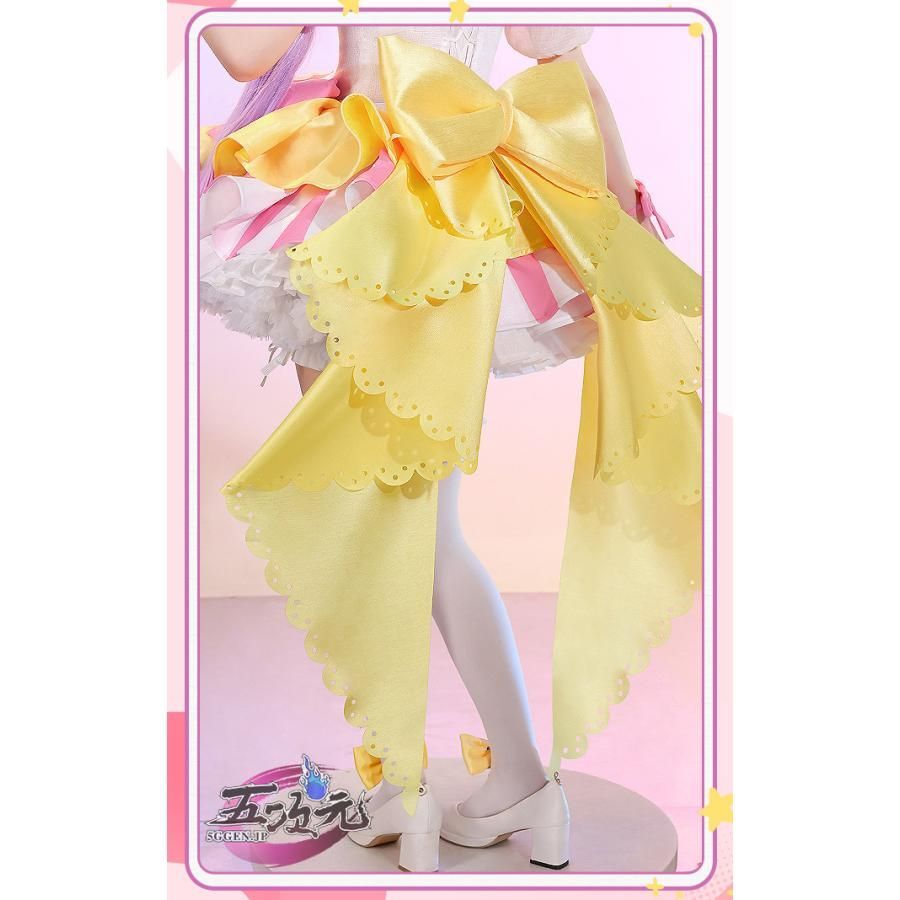 高品質 精巧 三分妄想 プリパラ 真中らぁら コスプレ 衣装 ※ウィッグ