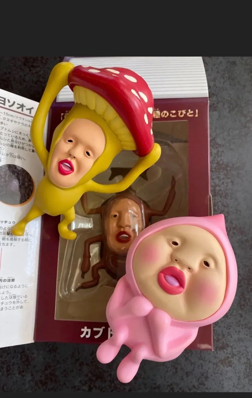 18個セット】 カバヤ こびとづかん フィギュア ホトケアカバネ