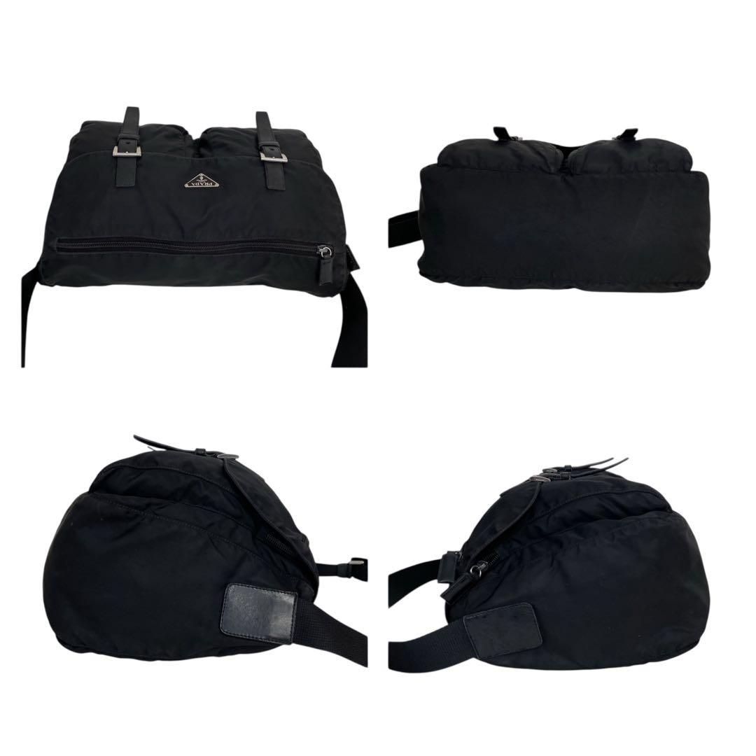 プラダ メッセンジャーバッグ 三角ロゴ 三角プレート ショルダーバッグ