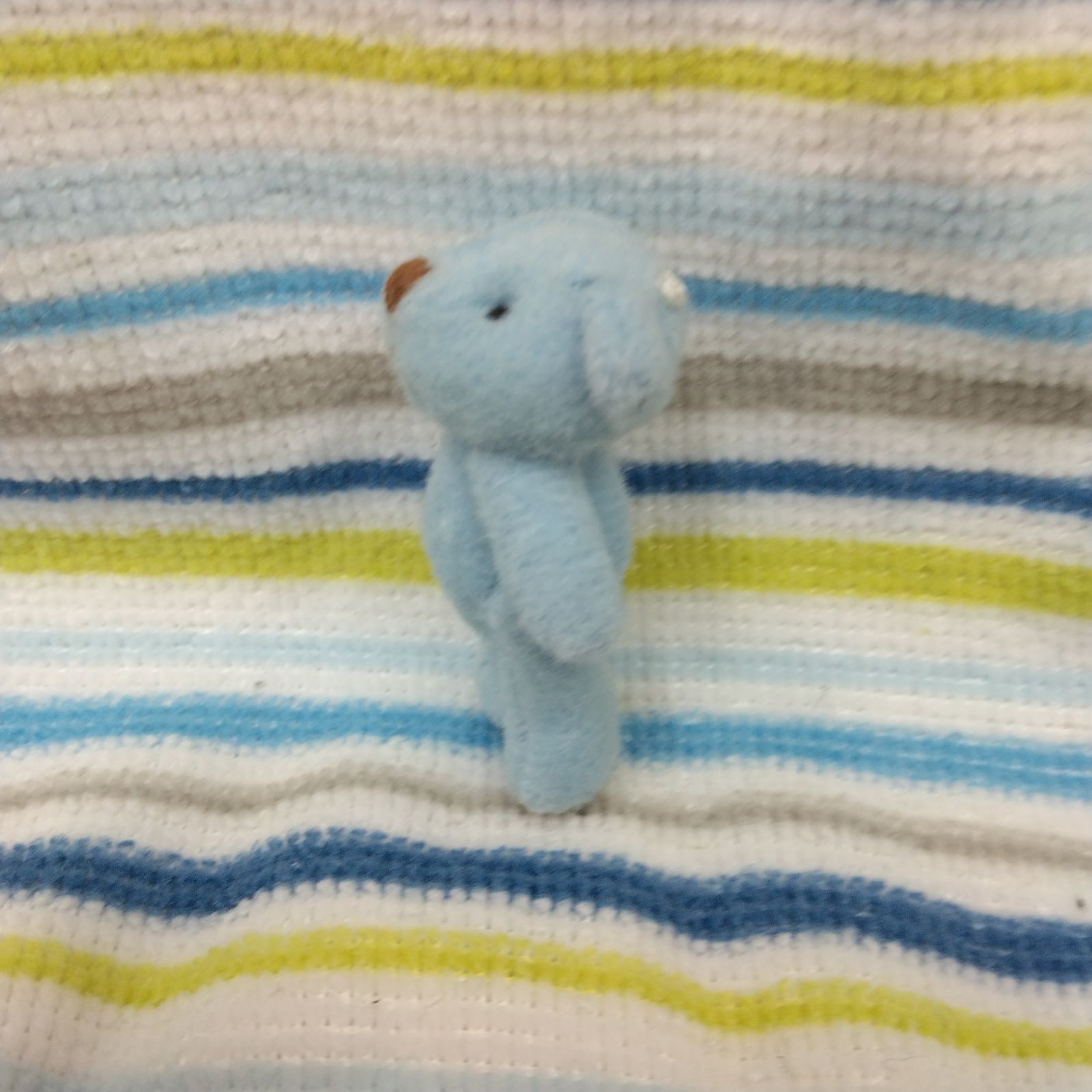 BABY くまくみゃ ストラップ キーホルダー マスコット ブルー 水色