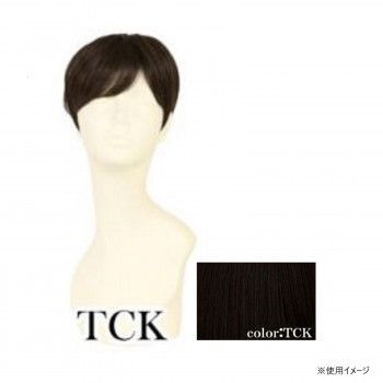 プリシラ 男性用5分ウィッグ ミディアムショート 耐熱 ショコラ