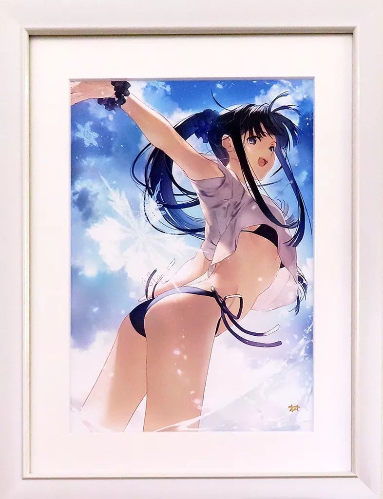 WHITE ALBUM2 なかむらたけし直筆サイン入り複製原画 冬馬かずさ