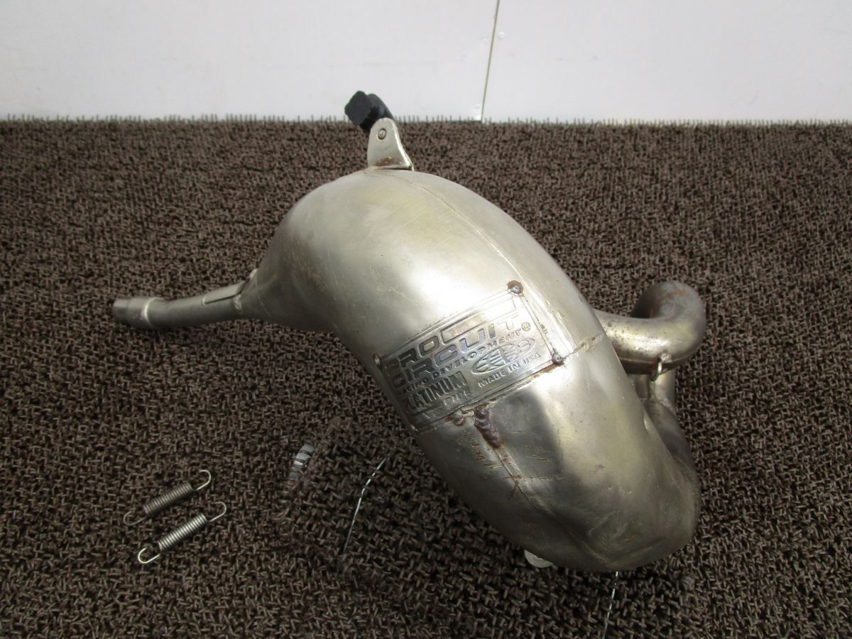 KDX220SR 社外 プロサーキット チャンバー A6837 マフラー DX220B カスタム素材に カワサキ キャブ車