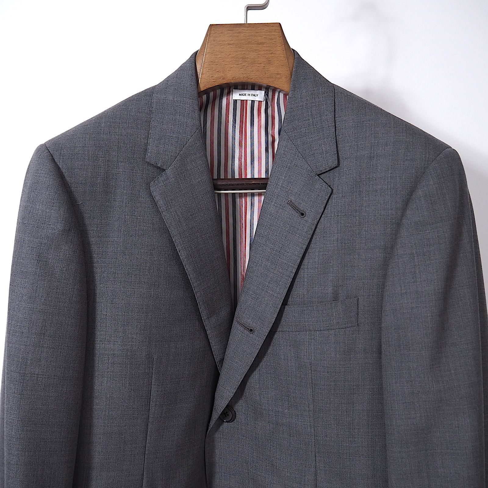 トムブラウン THOM BROWNE ウール スーツ セットアップ I グレー