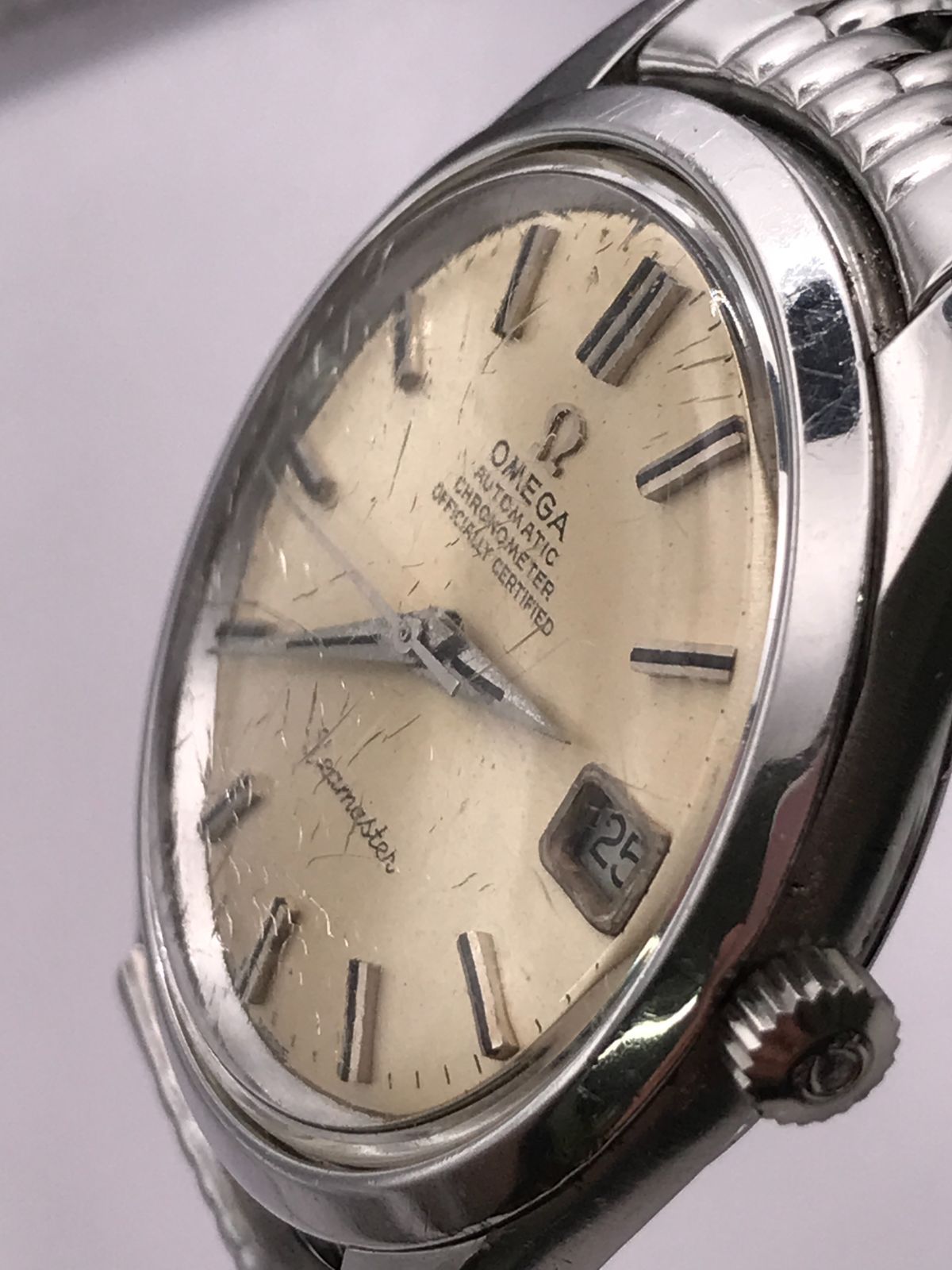 01】オメガ シーマスター デイト OMEGA Seamaster Date 自動巻 Ref.168.024 Cal.24石564  Ser.2874***(01-4781) - メルカリ