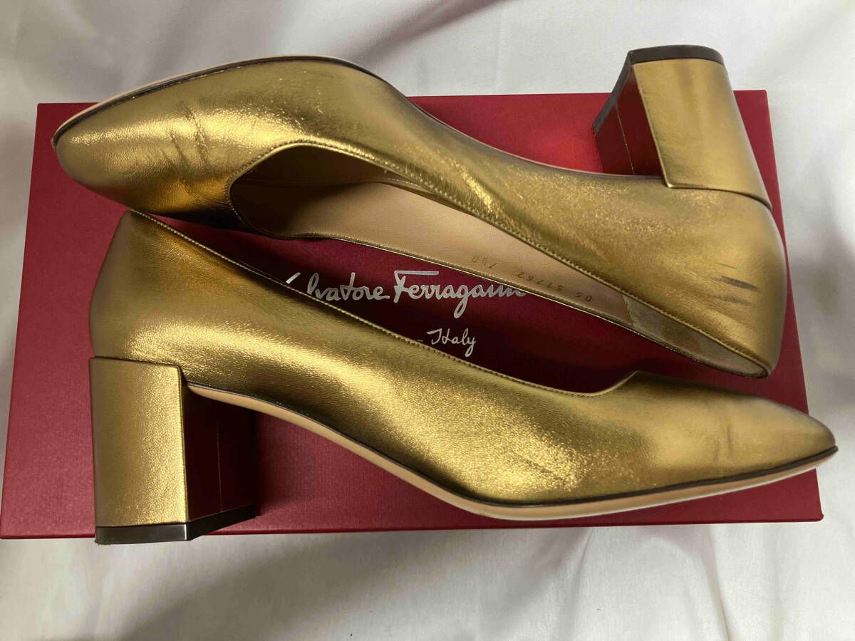 Salvatore Ferragamo サルヴァトーレフェラガモ パンプス 5½ Salvatore Ferragamo/サルヴァトーレ・フェラガモ/パンプス