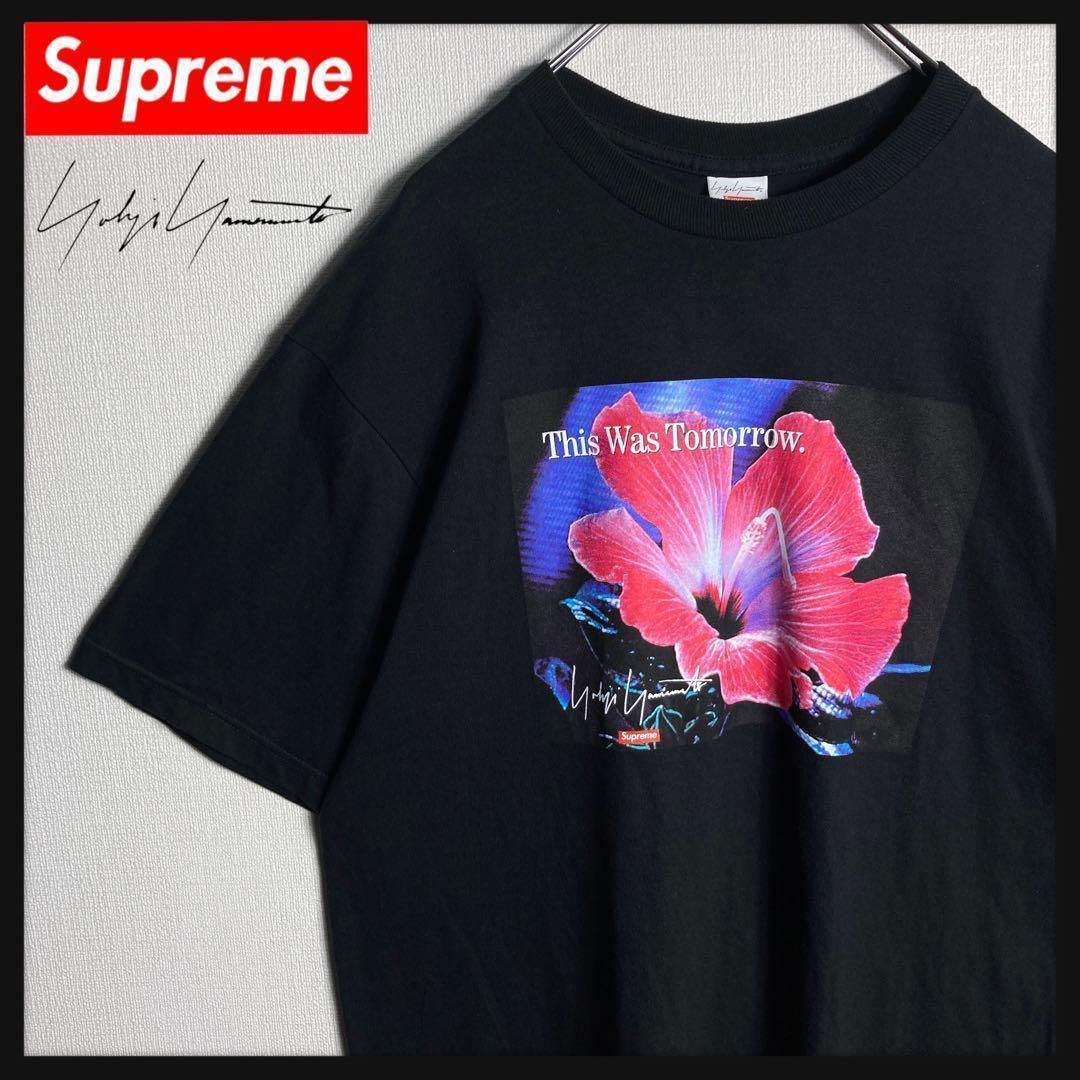 コラボモデル】シュプリーム x ヨウジヤマモト Tシャツ 花 人気Lサイズ 