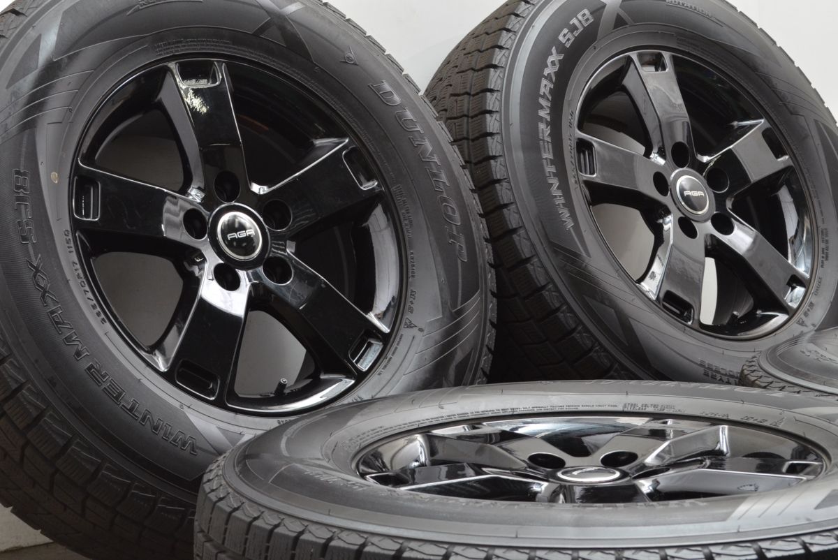 程度良好】AGA ESSE2 17in 7.5J +48 PCD127 ダンロップ ウインター