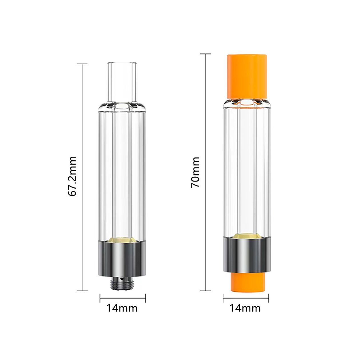 フルガラスアトマイザー　1ml　100本（予備2本） grvv_activafgcartx100-atm-904