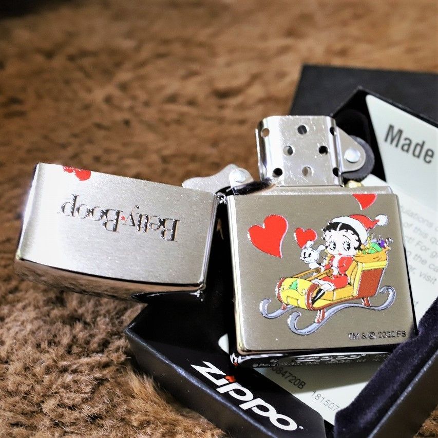 Betty Boop 限定 サンタモデル ベティブープ ジッポー ZIPPO 限定ジッポ ベティちゃん かわいい プレゼント 人気 2022 限定イラスト  - メルカリ