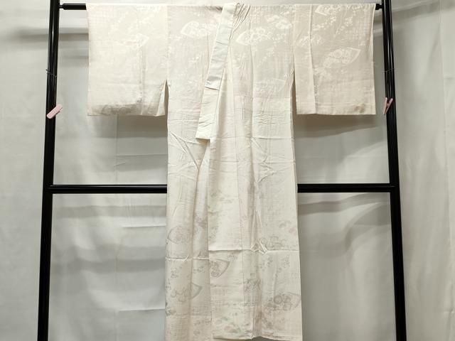 平和屋着物○長襦袢 無双仕立て 雪輪枝花文 暈し染め 正絹 逸品