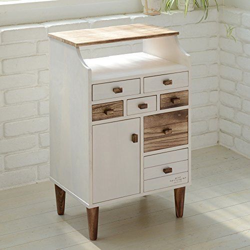 天然木ファックス台 山善