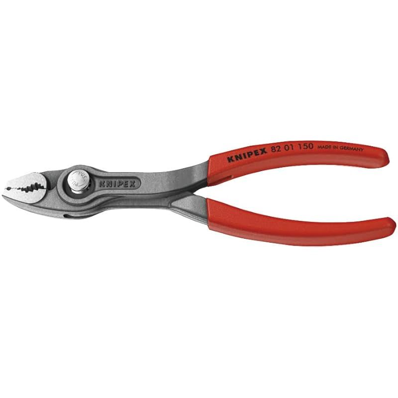 クニペックス KNIPEX ツイングリップ スリップジョイントプライヤー 開口幅調整可能 ネジ外し 摩耗したボルト ナットなどあらゆるものをしかっかり掴める プラスチックコーティングハンド
