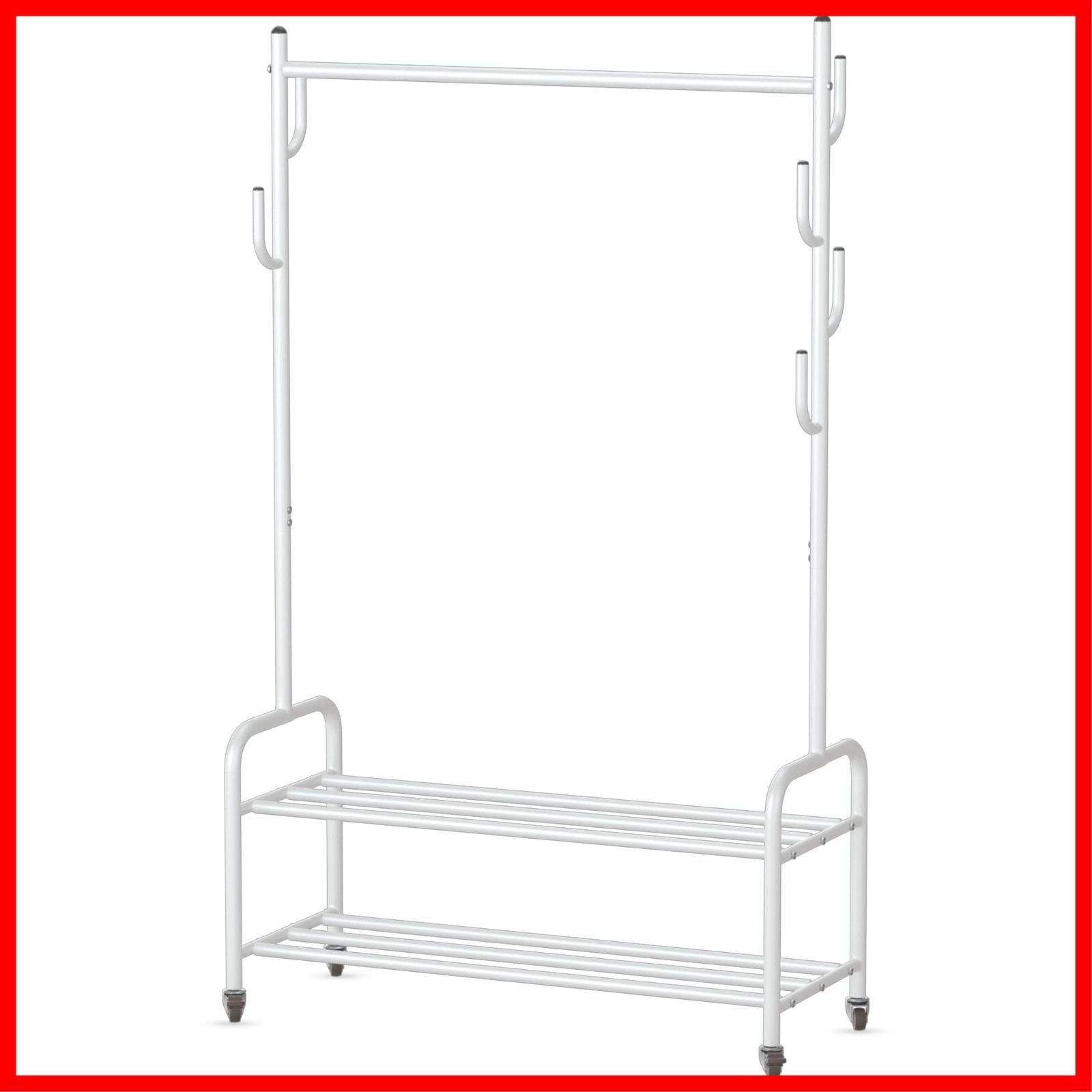 衣類収納 頑丈 洋服ラック 防サビ おしゃれ キャスター付き 多機能収納