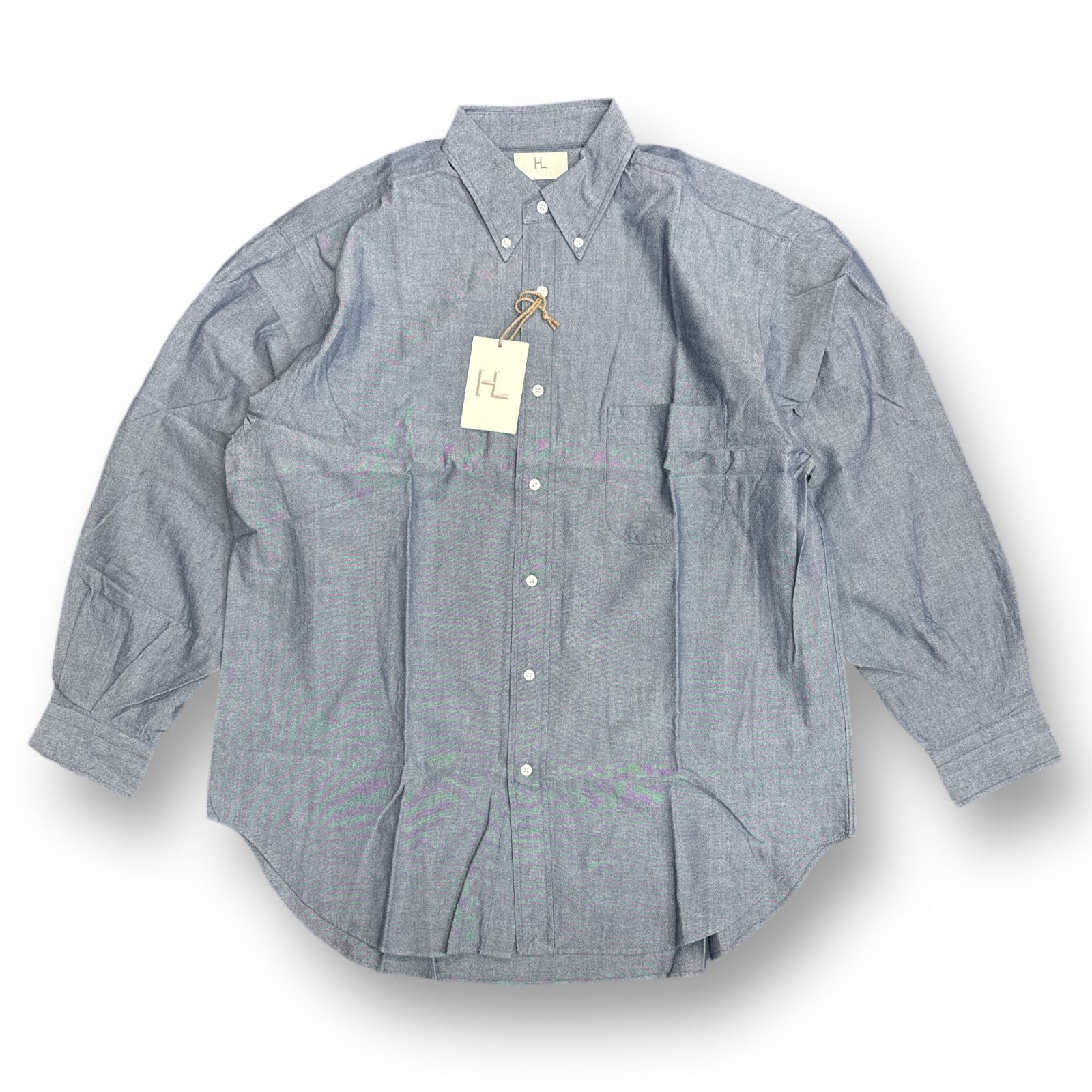 定価41800円 新品 HERILL 24SS Cotton Oxford Shirts コットン オックスフォード シャツ ヘリル  24-050-HL-8000 シャンブレー 3 77331A3 - メルカリ