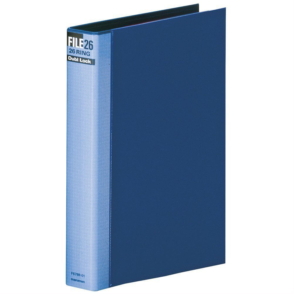 人気商品】ブルー 26穴 ダブロック B5 F679R-02 バインダー