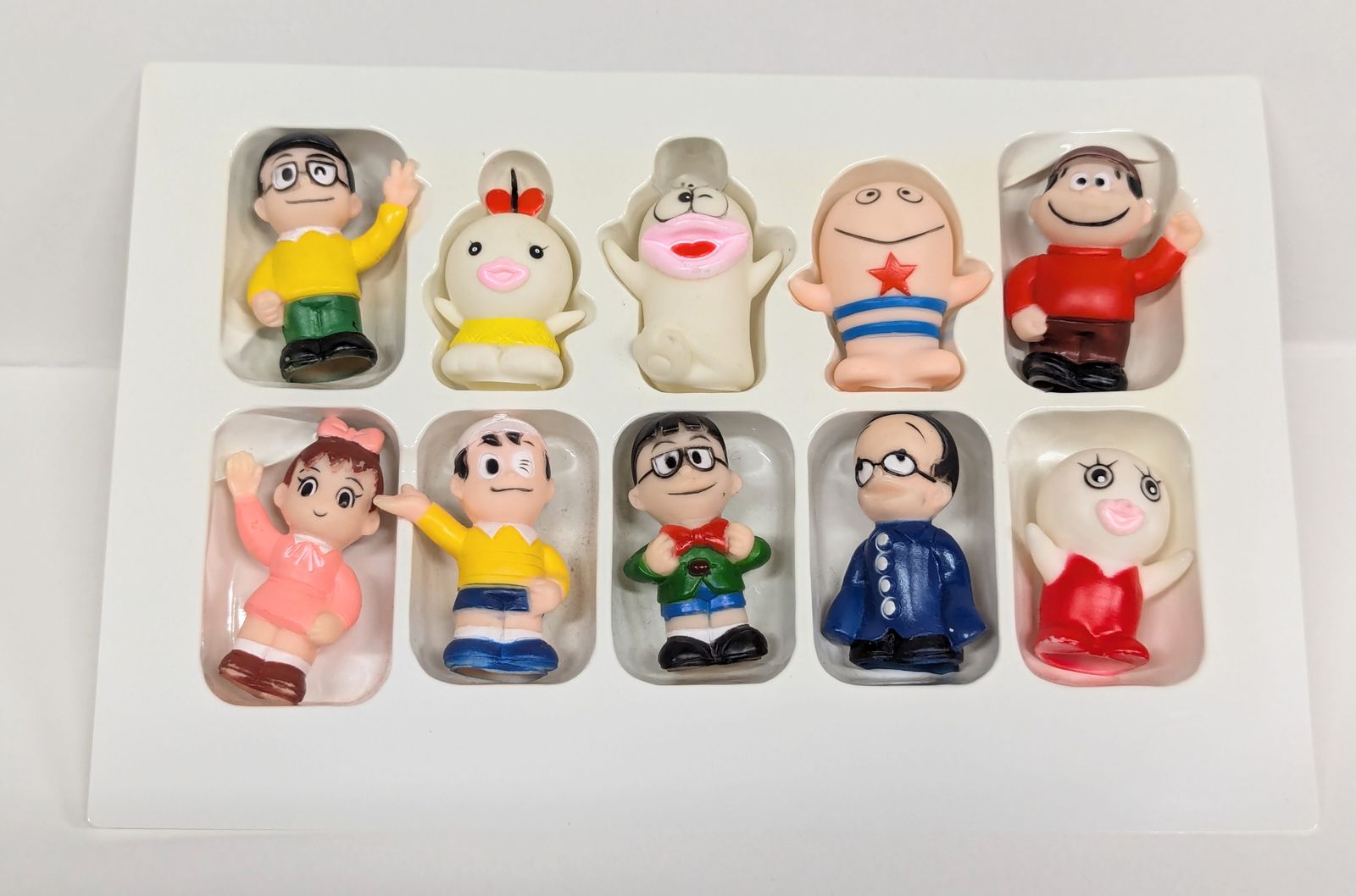 バンダイ 指人形 オバケのQ太郎 わいわい大集合 バンダイ 指人形 オバケのQ太郎 わいわい大集合 ソフビ 昭和レトロ