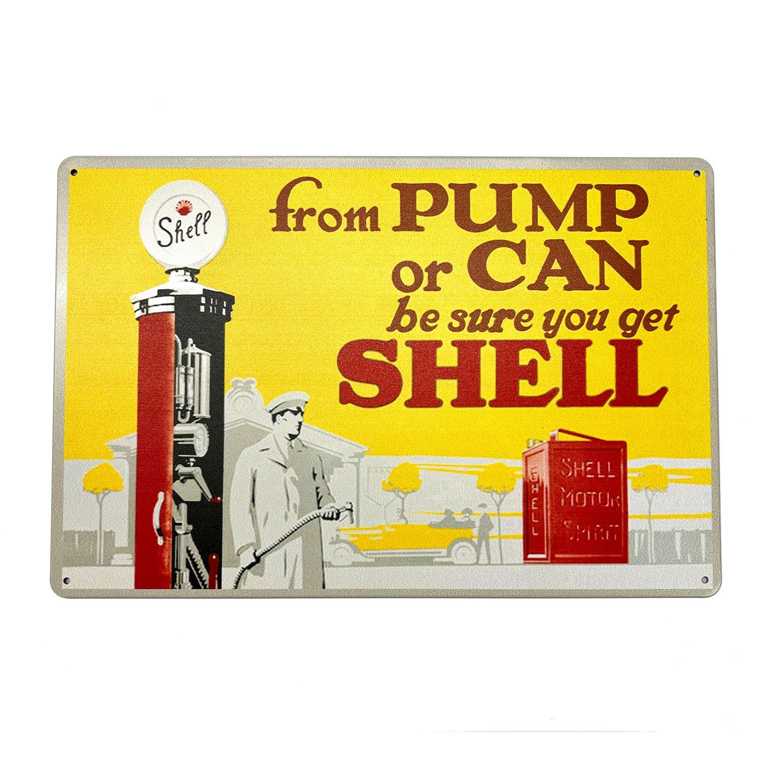 SHELL シェル オイル ガソリン モーター アメリカン雑貨 ブリキ看板 