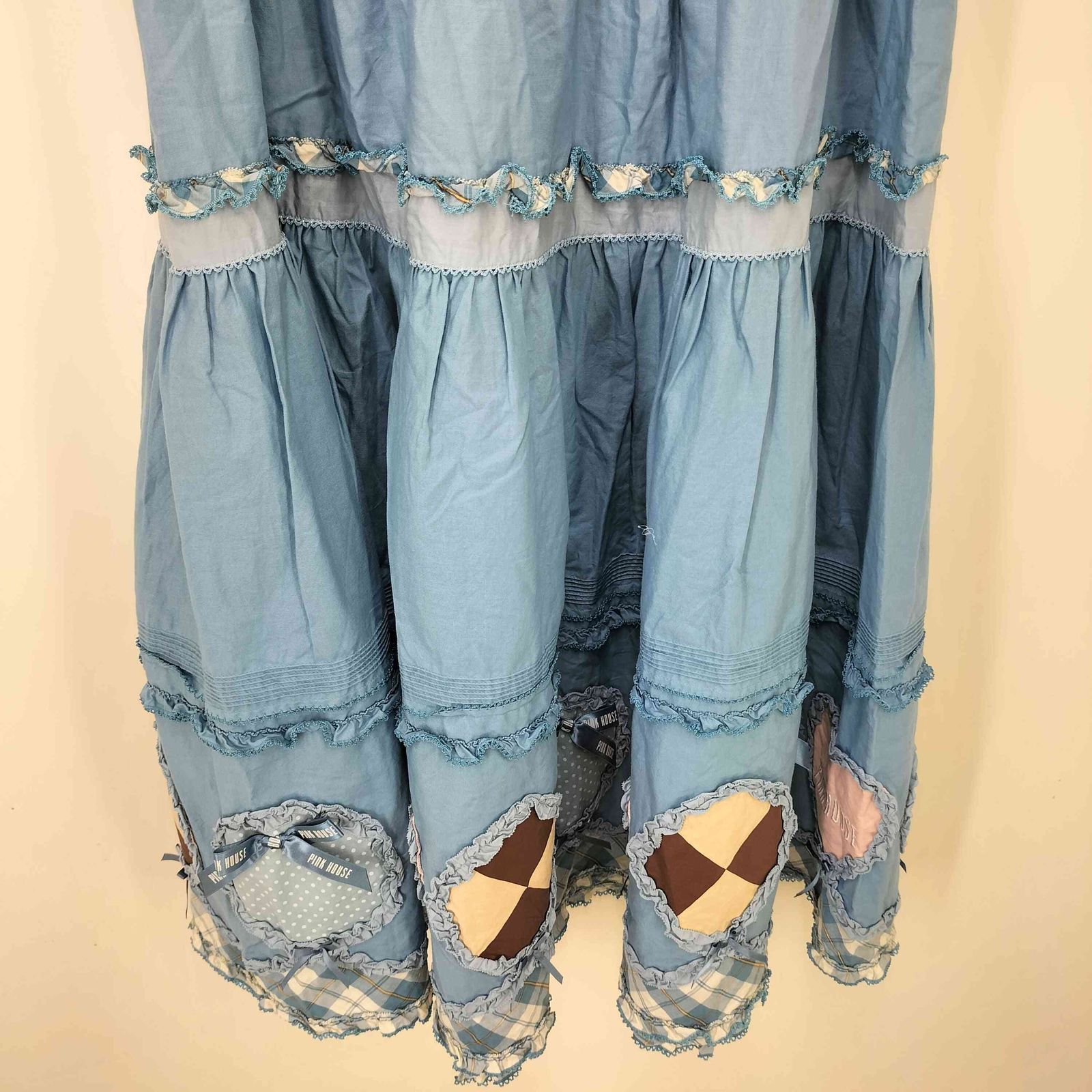 ピンクハウス PINK HOUSE クッキーワッペン使いパッチワークスカート レディース GULLKHAN_COM