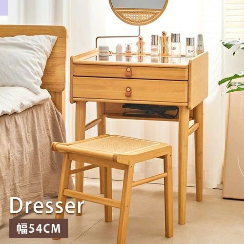 府中家具 バーズアイメープル 三面鏡ドレッサー 高級材 化粧台 W78cm