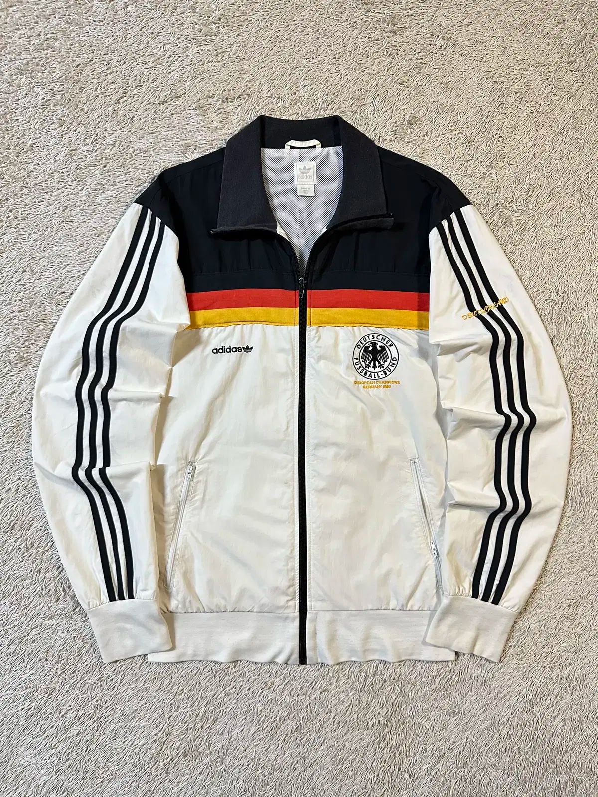 L (ボスレベル) 00 ' s adidas(アディダス) ドイツ 国代表 ウインドブレーカー ジャケット 白